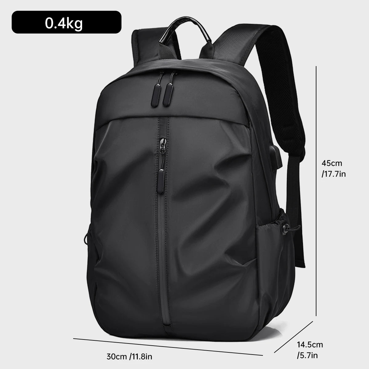 Men's Casual Large Capacity Travel Charging Backpack Lightweight Waterproof Computer Backpack Student School Bag Unisex