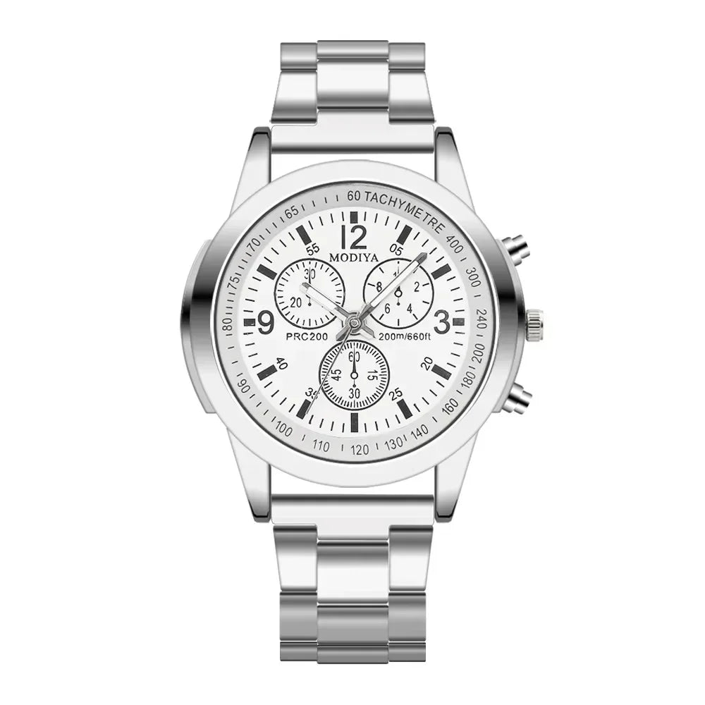 Men Watches 2023 Top Brand Stainless Steel Sport Quartz Hour Wrist Analog Watch Relojes Para Hombre שעון יד לגבר Мужские Часы