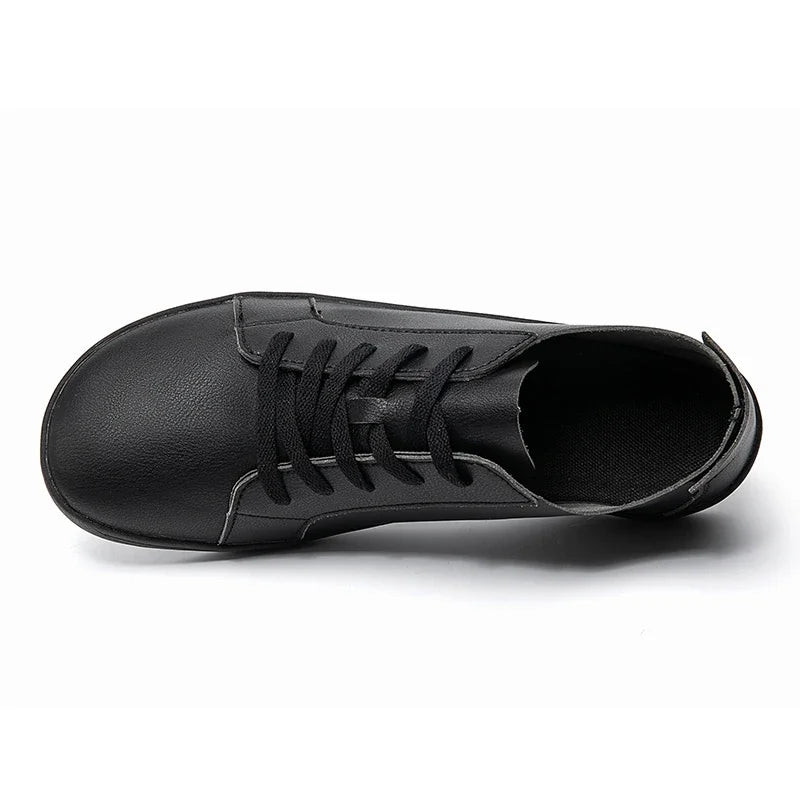 New Minimalist Shoes for Men Wide Toe Barefoot Zero Drop Shoes Casual Artificial Leather Lightweight Walking Sneakers for Men