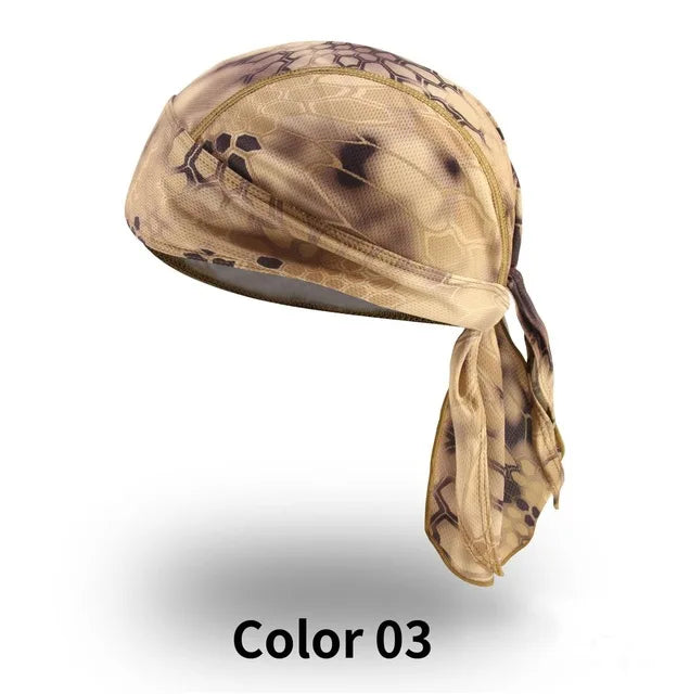 Summer Headband Men Printed Headscarf Fishing Cycling Cap Sun Protection Camouflage Women Running Hood Hiking Sport Bandana