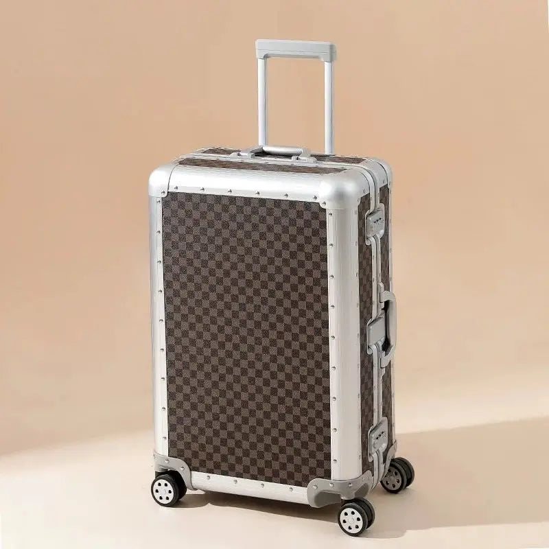 LIXIA Suitcase Travel Set 20"24"26-inch Large-capacity Trolley Case Full Aluminum Magnesium Alloy Boarding Box Luggage