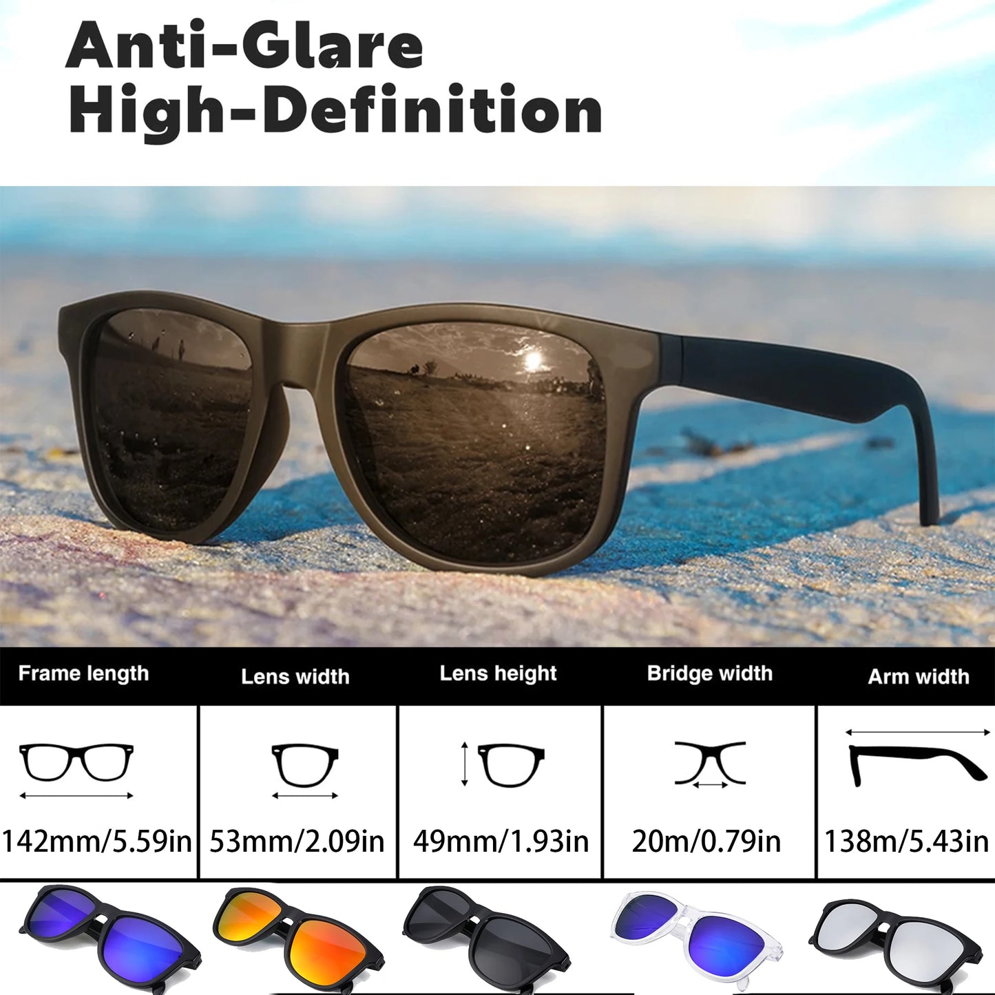 Fashion Sunglasses For Women Men Retro Women's Sunglasses Anti Glare Eye Protection for Travel Shopping Driving UV400