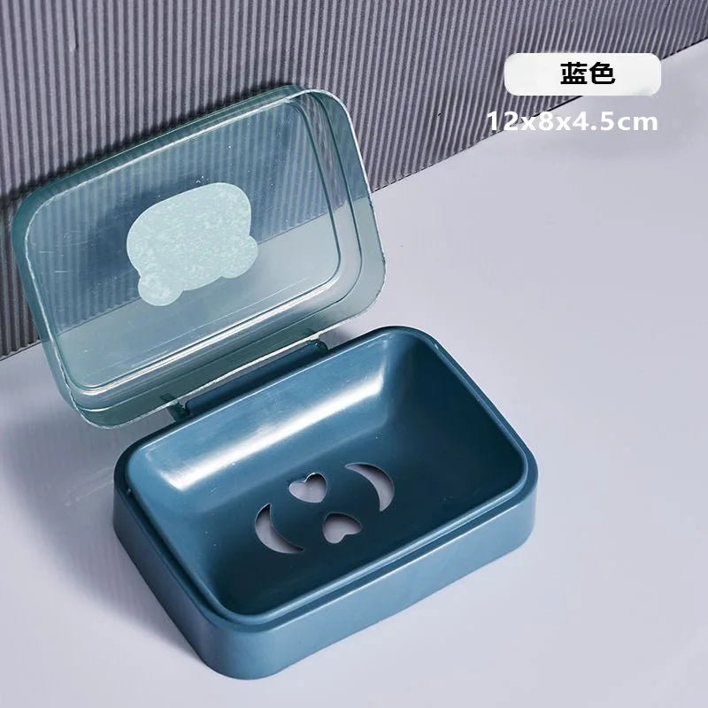Transparent Soap Box High-End Bathroom Glacier Patterned Soap Storage Rack For Household Use Soap Box Tray Light Luxury