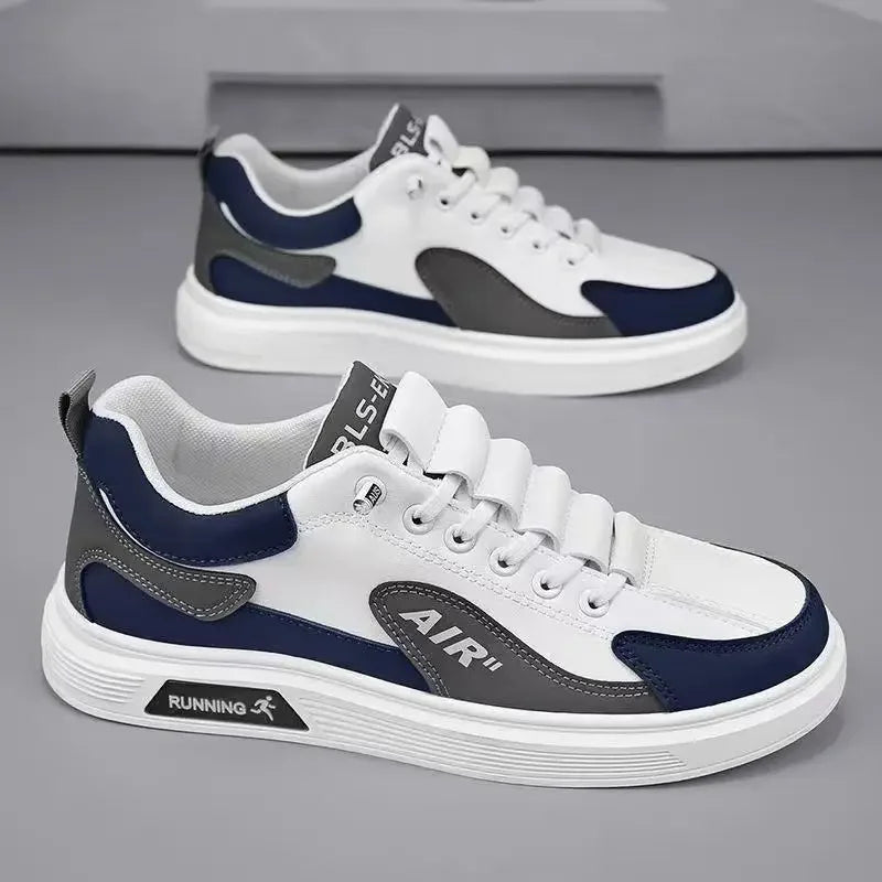 2025 new men's shoes with low top leather, fashionable and trendy running and sports, one foot casual shoes, and trendy shoes