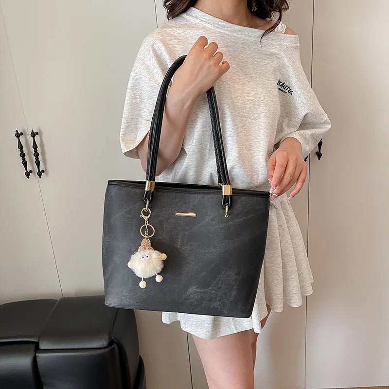 Women's Large Tote Bag for Commute, College Students, Shoulder Bag, Fashionable Handbag, Spacious Work Bag, Trendy & Durable
