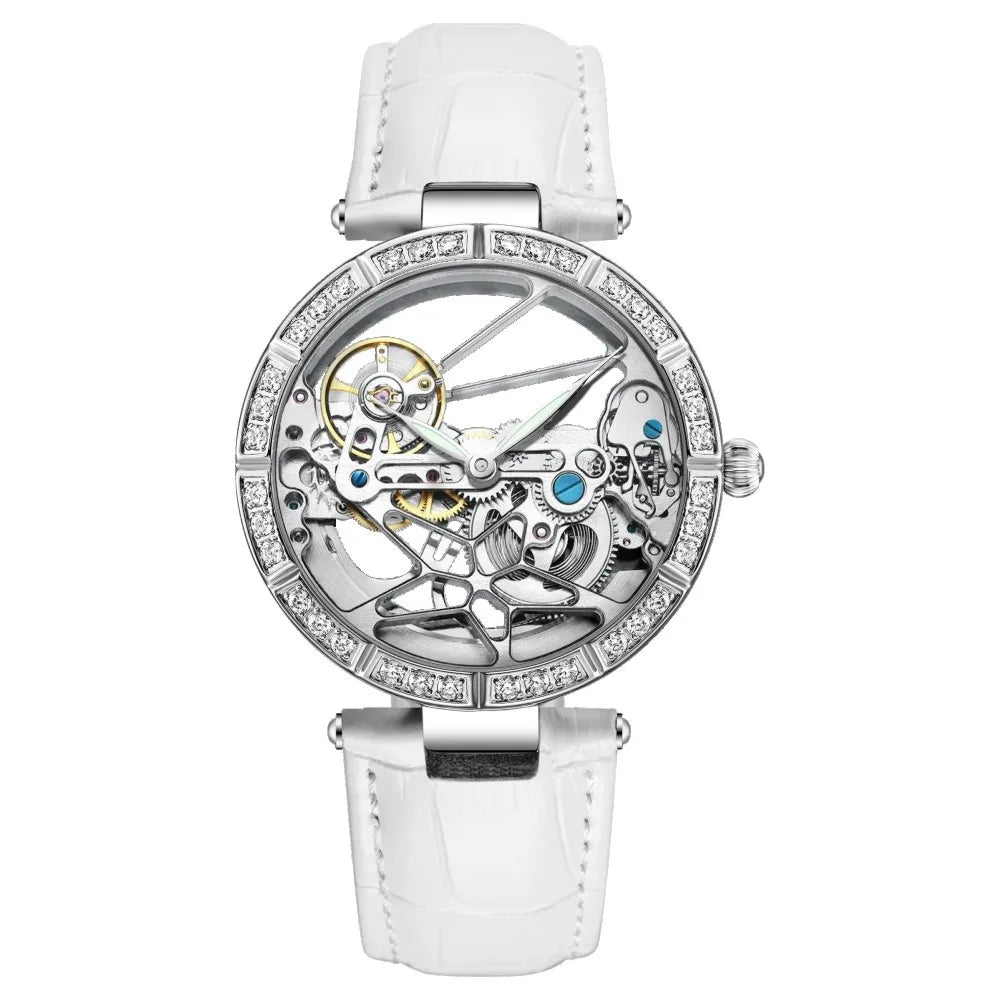 New Women's Watches Luxury Tourbillon Style Original Automatic Mechanical Watch for Woman Waterproof Ladies Watch Reloj
