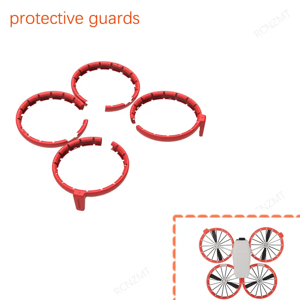 Accessories Kit for DJI Flip Landing Gear Lens Cap Propeller Guard Cage Holder Filter RC 2 Controller Silicone Case bag