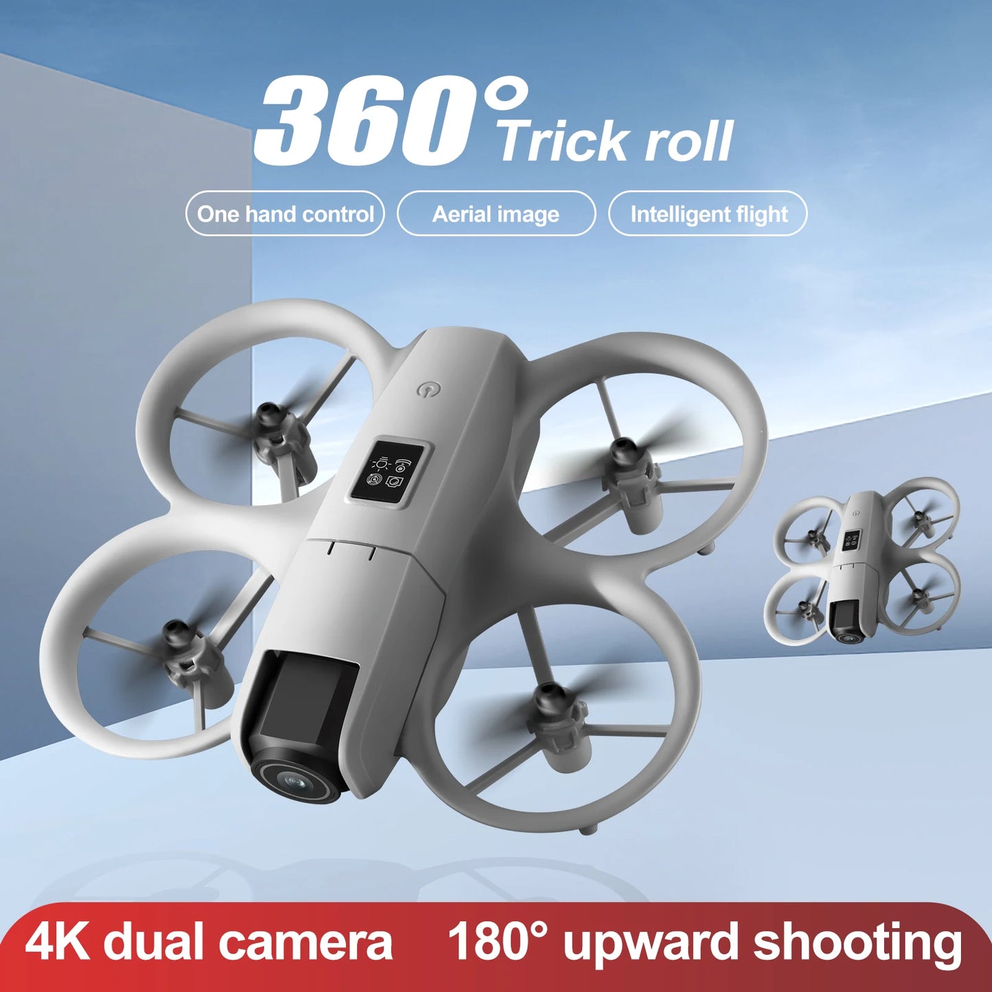 New H21 Mini Drone Rotating Colorful Light Quadcopter Drone RC Aircraft Airplane Toy 4k camera drones Kid Gift Toys UFO