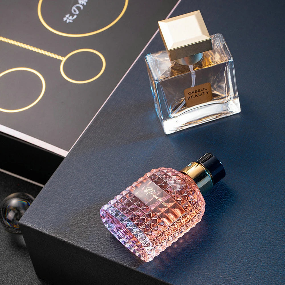 Gift Box Four Piece Set Women Perfume Spray 105ml Floral Scent Lasting Fragrance Pheromone Eau De Parfum Men Cologne Balminess