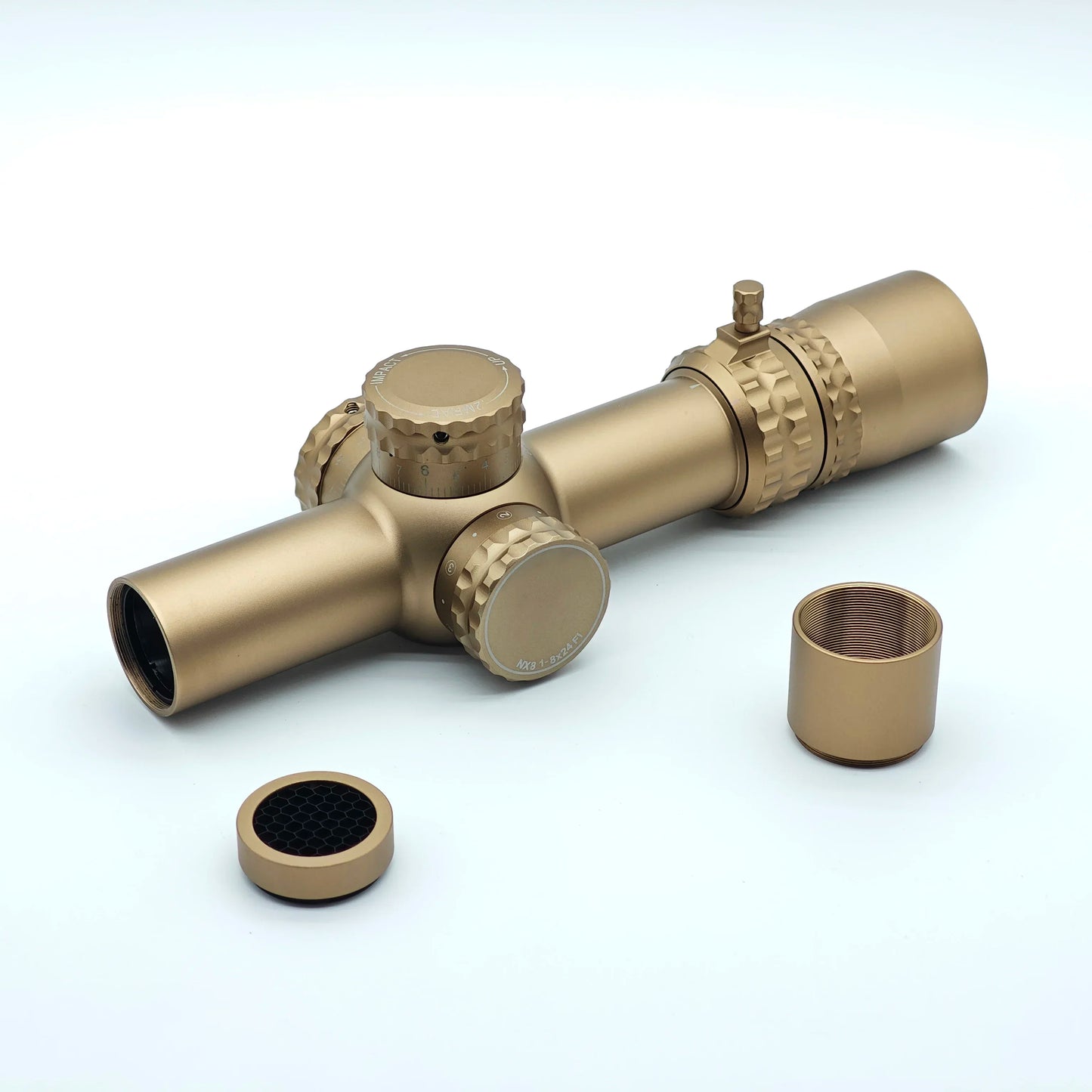 Tactical NX8 1-8x24mm(F1/FFP) Variable Optic (LPVO) 34mm Tube Waterproof/Fogproof FC-Mil Reticle for Hunting Shooting