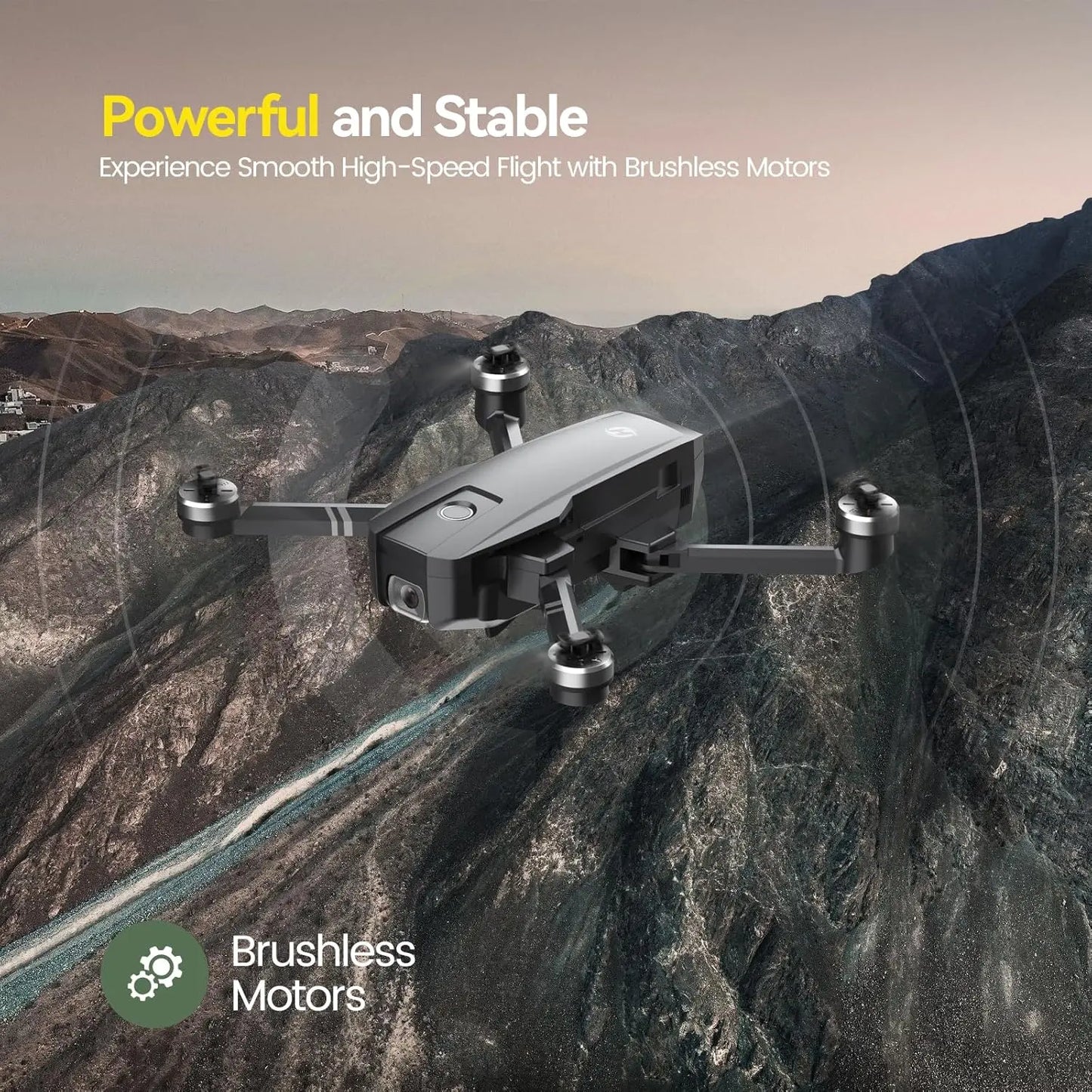 HolyStone HS720 GPS Drone: 4K UHD, 52min Flight, Foldable, Brushless, Auto Return, Follow Me,C0.