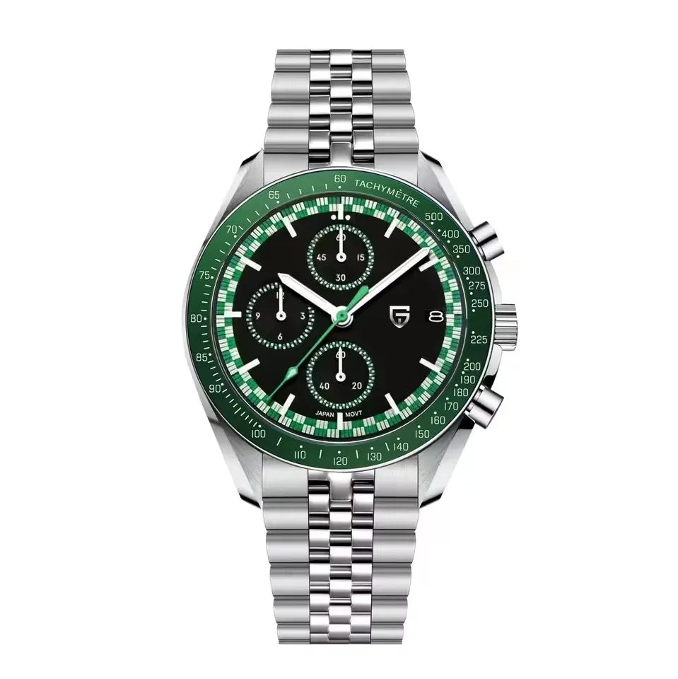 PAGANI DESIGN 500 Speedometer Quartz Luminous Man watch 316L All Steel Automatic Date Watch Japan Movt Sapphire Luxury Men watch