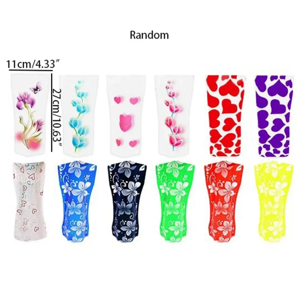 Durable Foldable PVC Folding Vase Easy to Store Cute Cartoon Flower Vase Reusable Simple Flower Vase Living Room