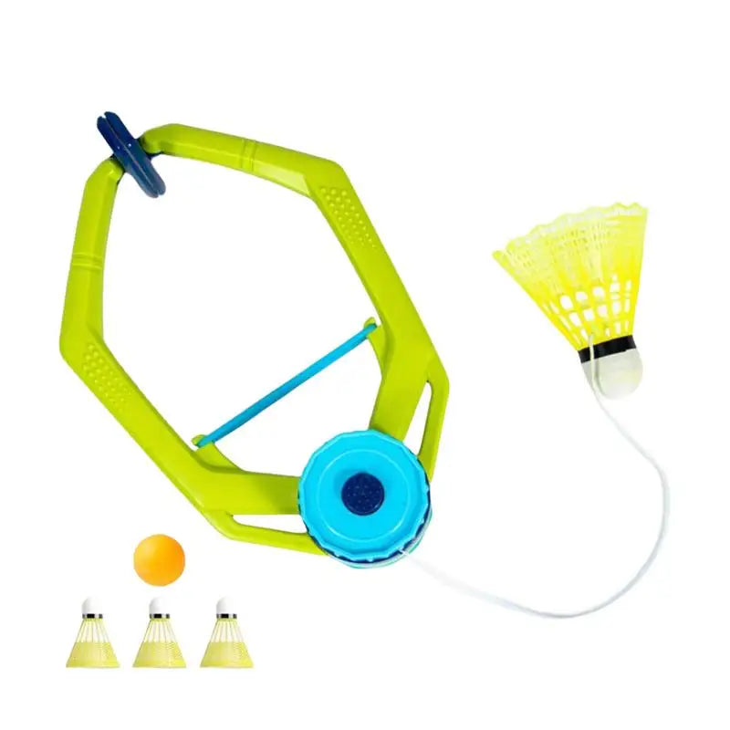 Badminton Single-Player Trainer Adjustable Rebound Trainer Badminton Practice with String Includes 1 Table Tennis Ball 3