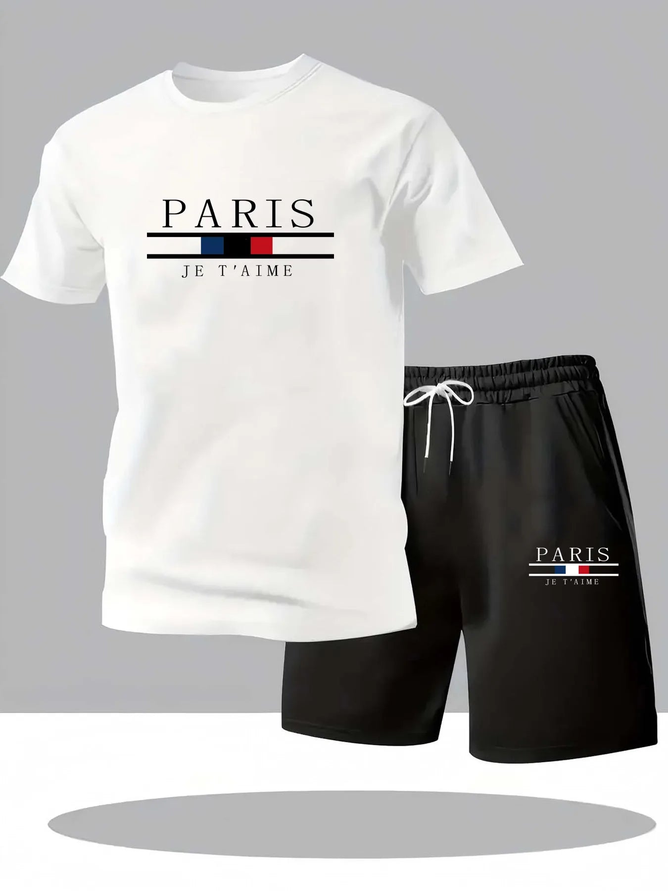 Men Breathable Clothes Workout Fashion Two Piece Sets Sportswear Quick Drying T-shirt Shorts Sets Men's Clothing Tracksuits Sets