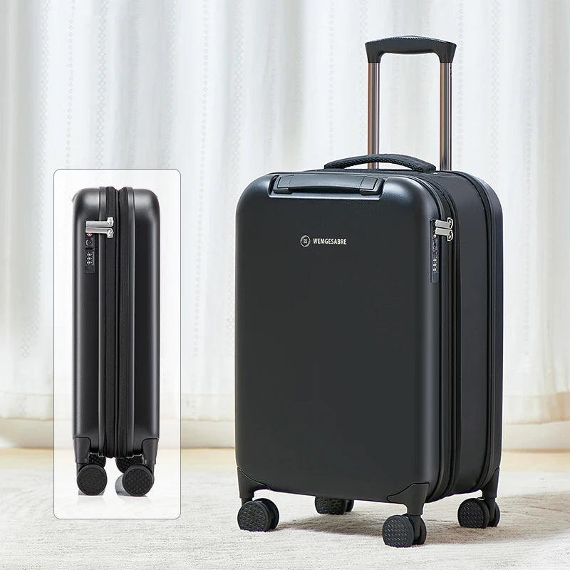 COLENARA ABS+PC Suitcase Large Capacity Trolley Case 20"24"28 Inch Boarding Box Women's Ultra-lightweight Rolling Luggage