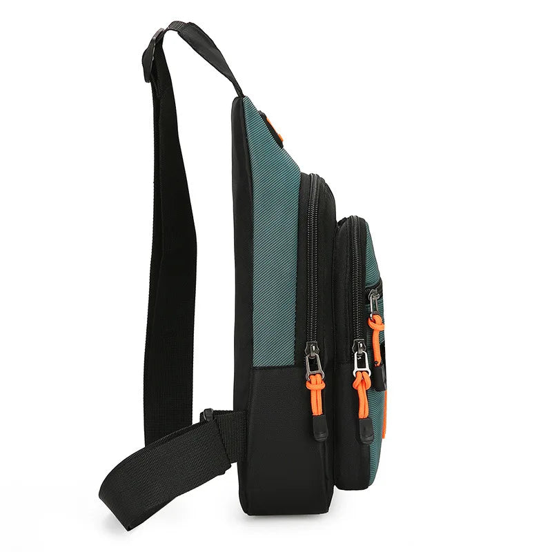 Men's Chest Bag Casual Messenger Bag MultiFunctional Crossbody Bags For Husband Male Korea Shoulder Bag Sport Outdoor Chest Pack
