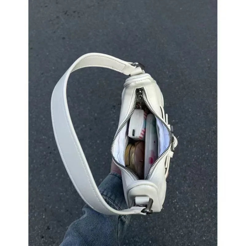 Women's handbag, mobile phone bag, new high-end retro denim shoulder bag.