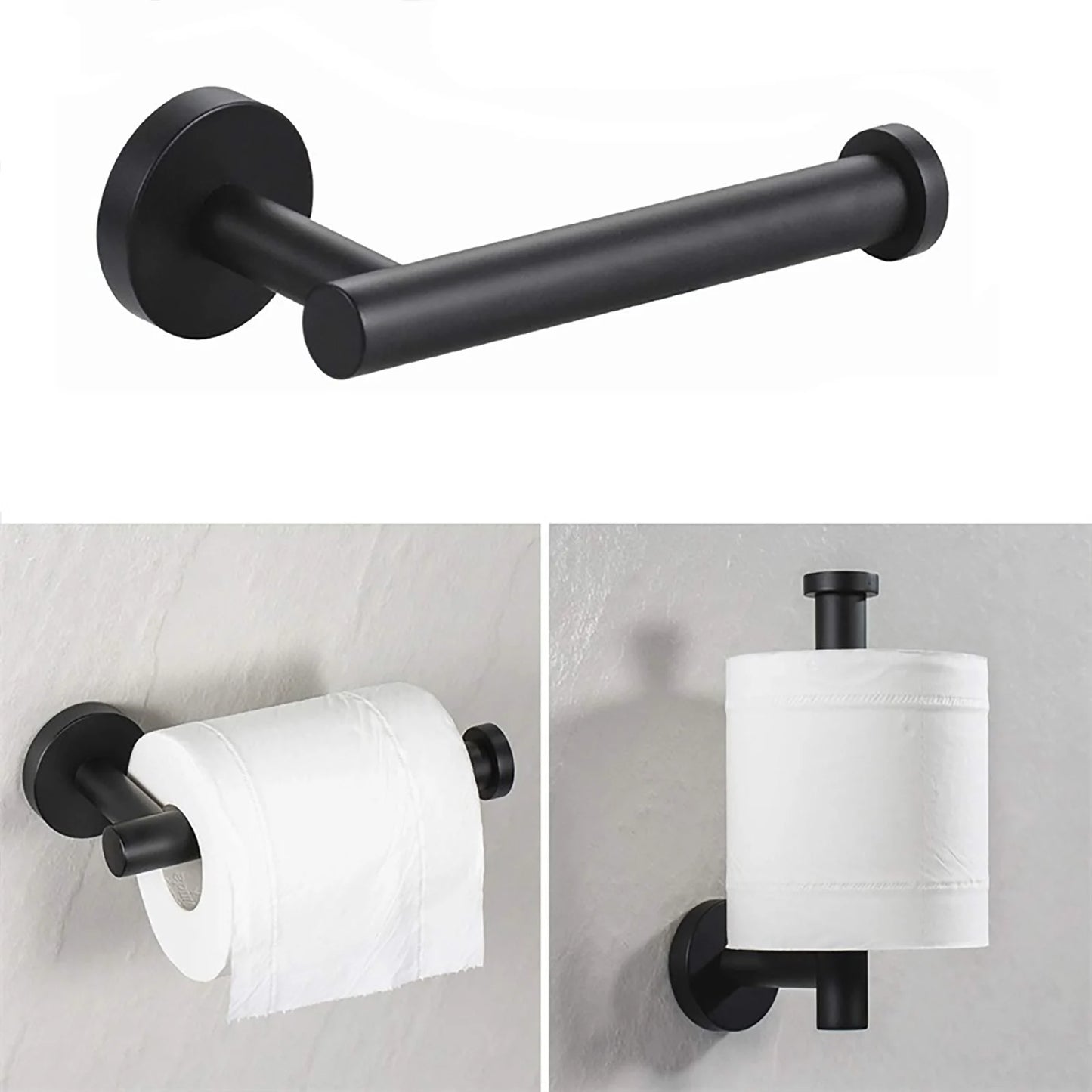 Bathroom Tissue Holder 304 Stainless Steel Paper Roll Holder Wall Mount Toilet Roll Holder for Bathroom Kitchen Washroom