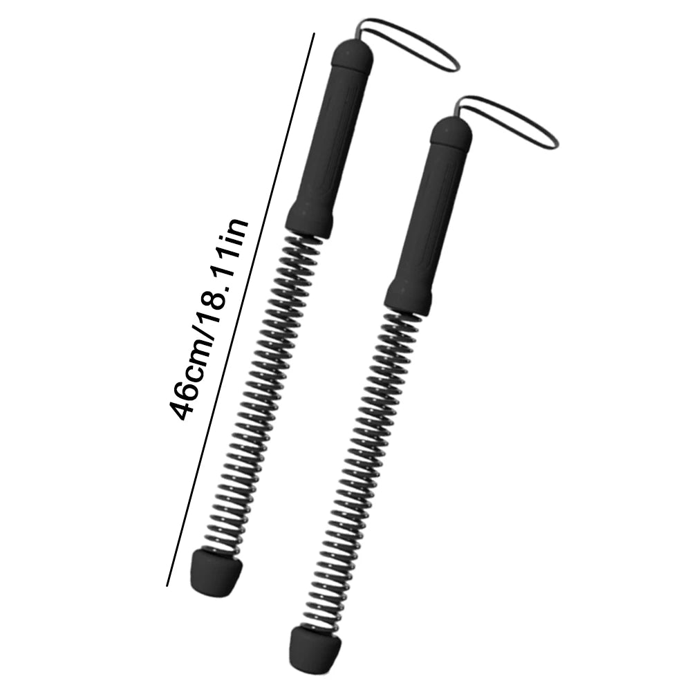 2Pc Strength Training Bar Ergonomic Fitness Grip Bar Biceps Triceps Strengthener Spring Arm Strength Expander Arm Muscle Trainer