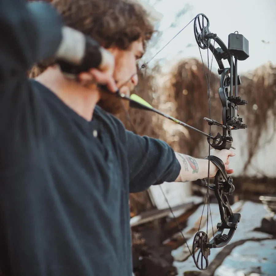 Sanlida Dragon X9 Ready to Hunt Compound Bow Package for Adults Archery Compound Bow and Arrow Set 0-70 Lbs Draw Weight No Bow