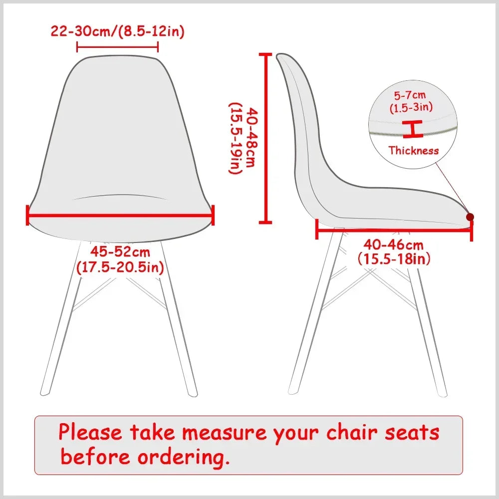 1PC Stretch Velvet Shell Chair Cover Armless Dining Chairs Covers Short Back Curved Seat Covers Hotel Party Banquet Decor