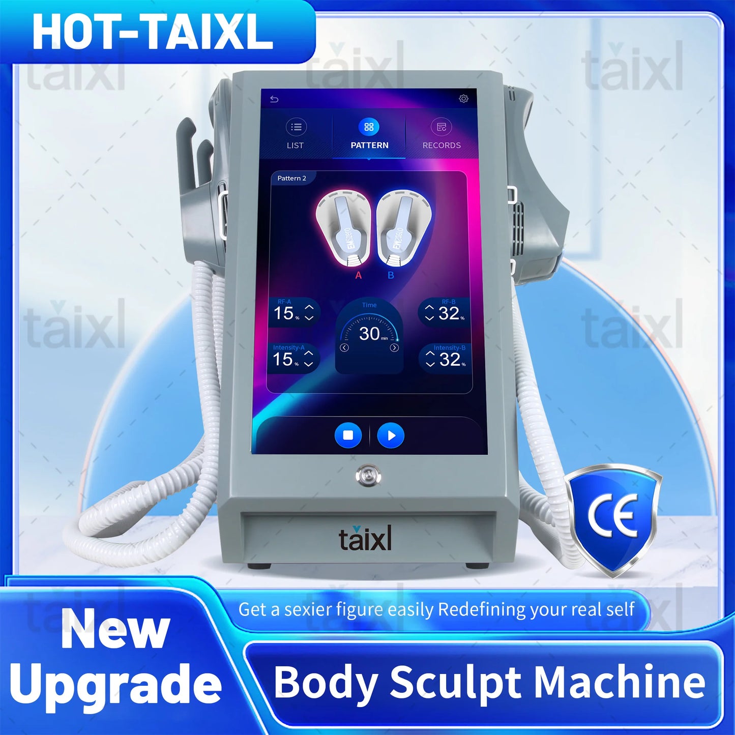 EMS 15 Tesla Muscle Stimulate Fat Removal Electromagnetic EMS Body Slimming Butt Build Sculpt Machine Weight Lose Salon 2025