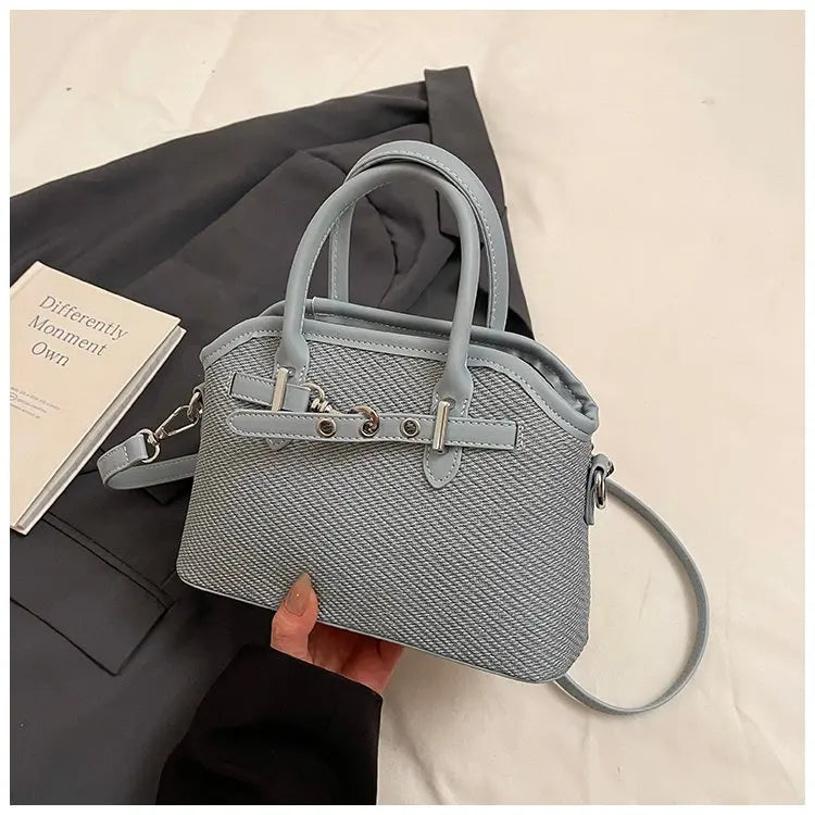 Women's Tote Bag with Wide Shoulder Strap, Durable PU Leather Work Bag-Lightweight Casual Handbag for Travel/Shopping/Daily Use