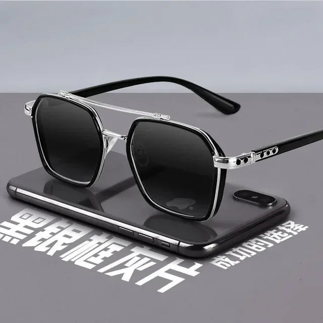 Trend Sunglasses for Men Professional Day Night Driver Sunglasses UV400 Retro Luxury Design Glasses Vintage Lentes De Sol Hombre