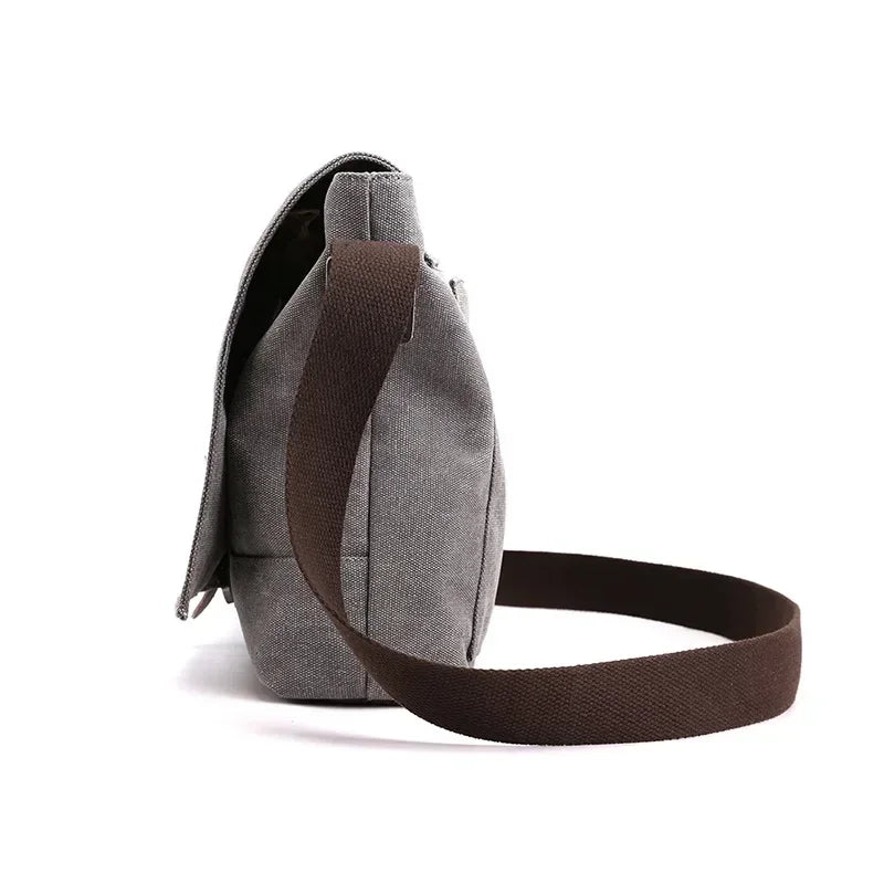 Men's messenger bag retro messenger bag men's bag canvas bag shoulder bag casual briefcase backpack tide