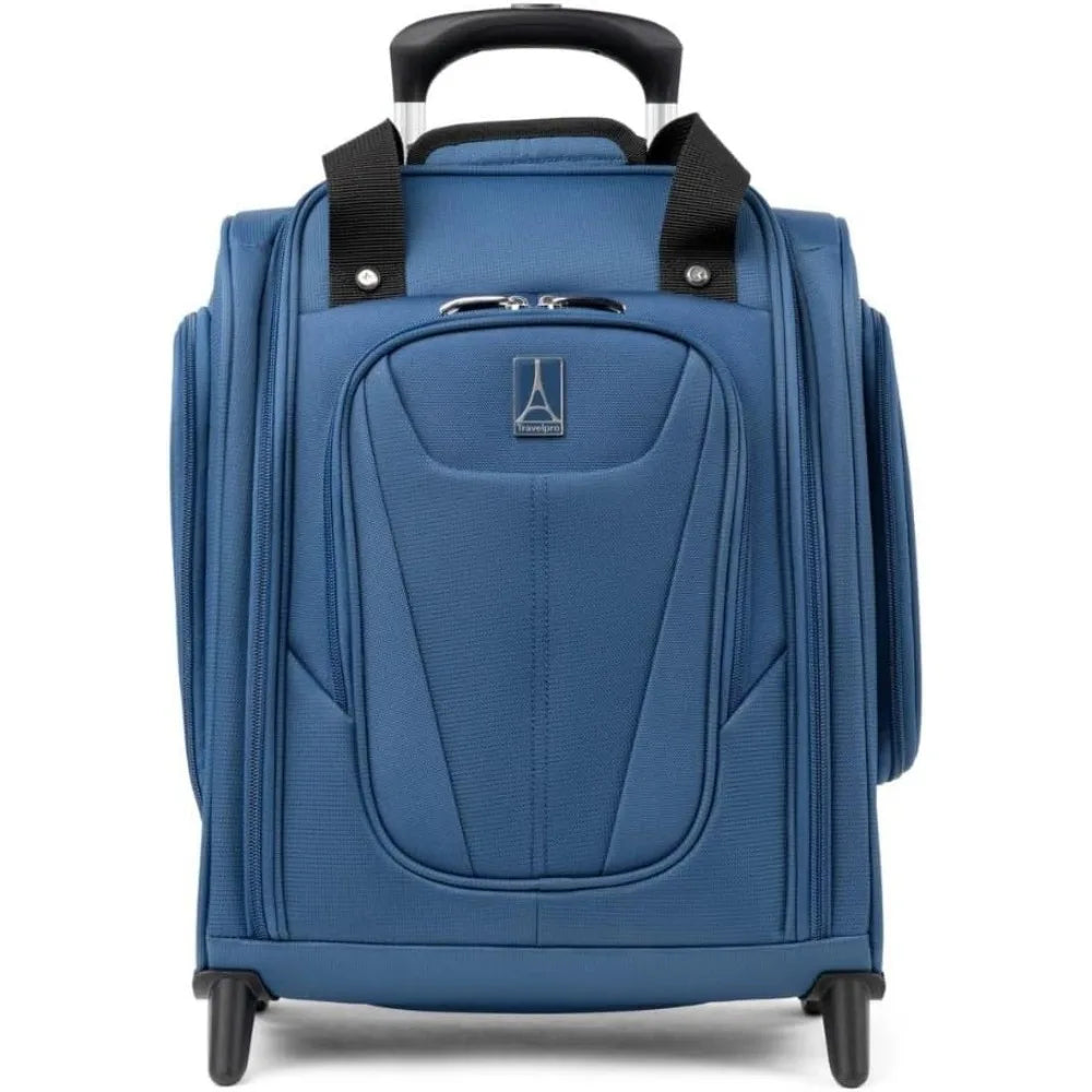 Lightweight Compact Rolling Underseat Carry-On Upright 2-Wheel Bag for Men and Women, Slate Grey, Softside Luggage