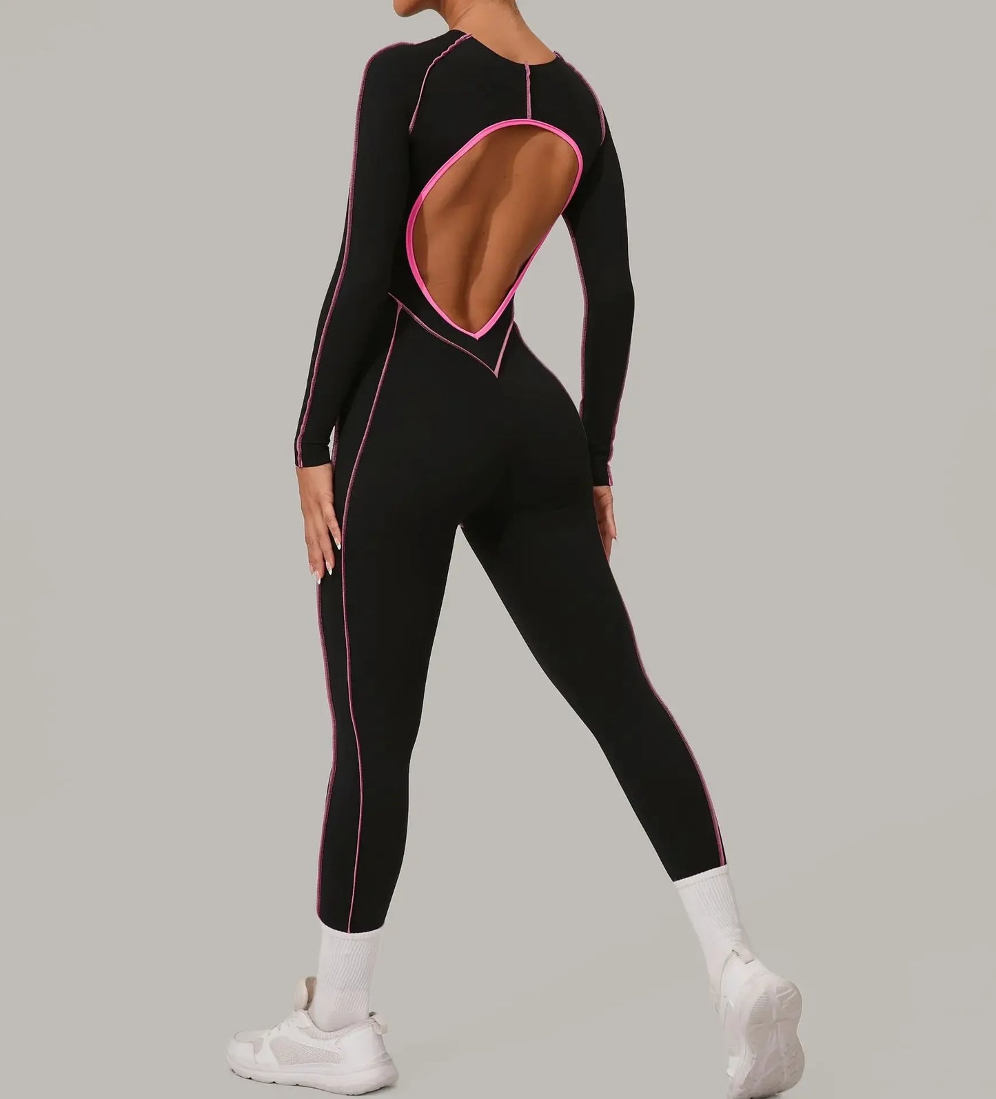 Seamless Yoga Jumpsuit Sports Fitness Peach Hip Tights Backless High-intensity One-piece Workout Clothing Gym Bodysuit for Women