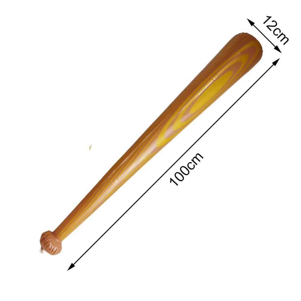 Kids Inflatable Baseball Bat and Ball Inflatable Toys Adult PVC Inflatable Baseball Outdoor Courtyard Garden Playing Play a Ball