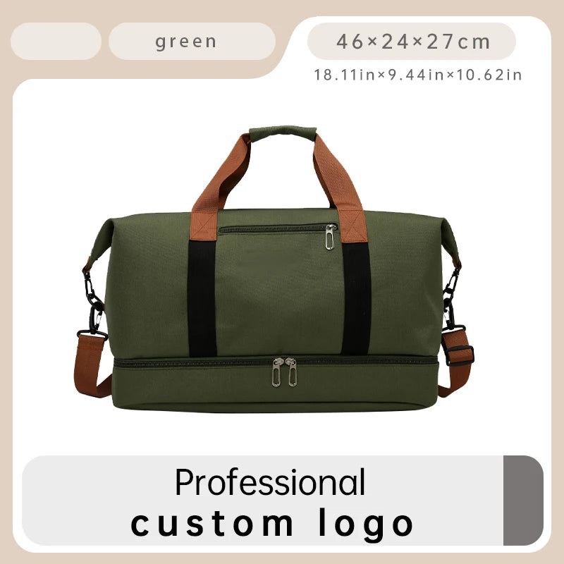 Custom logo Unisex Gym Duffle Bags for Men Large Capacity Luggage Travel Duffel Bags Travel Bags Men