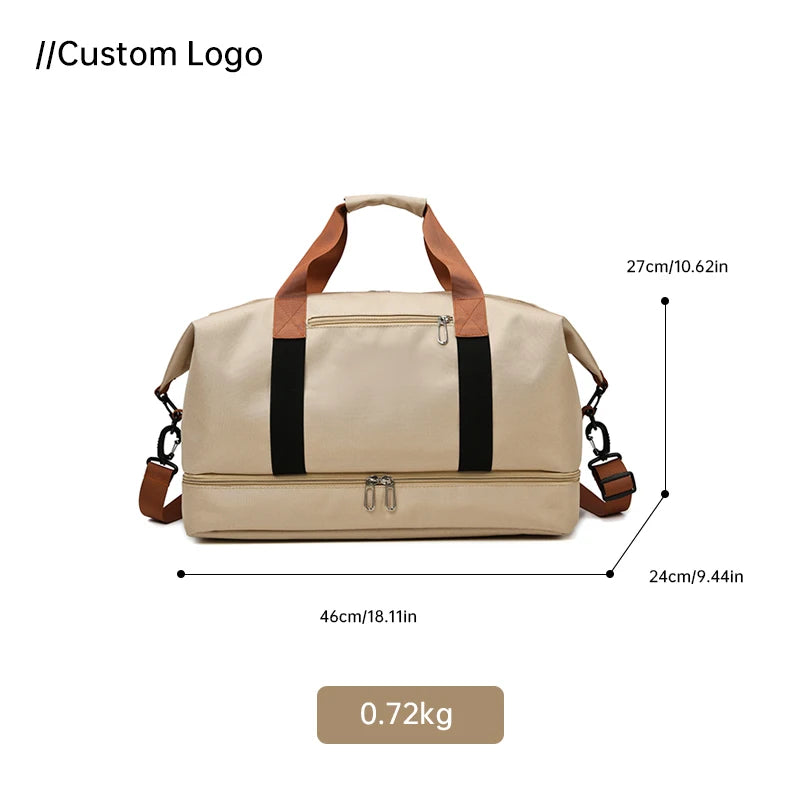 Custom logo Unisex Gym Duffle Bags for Men Large Capacity Luggage Travel Duffel Bags Travel Bags Men