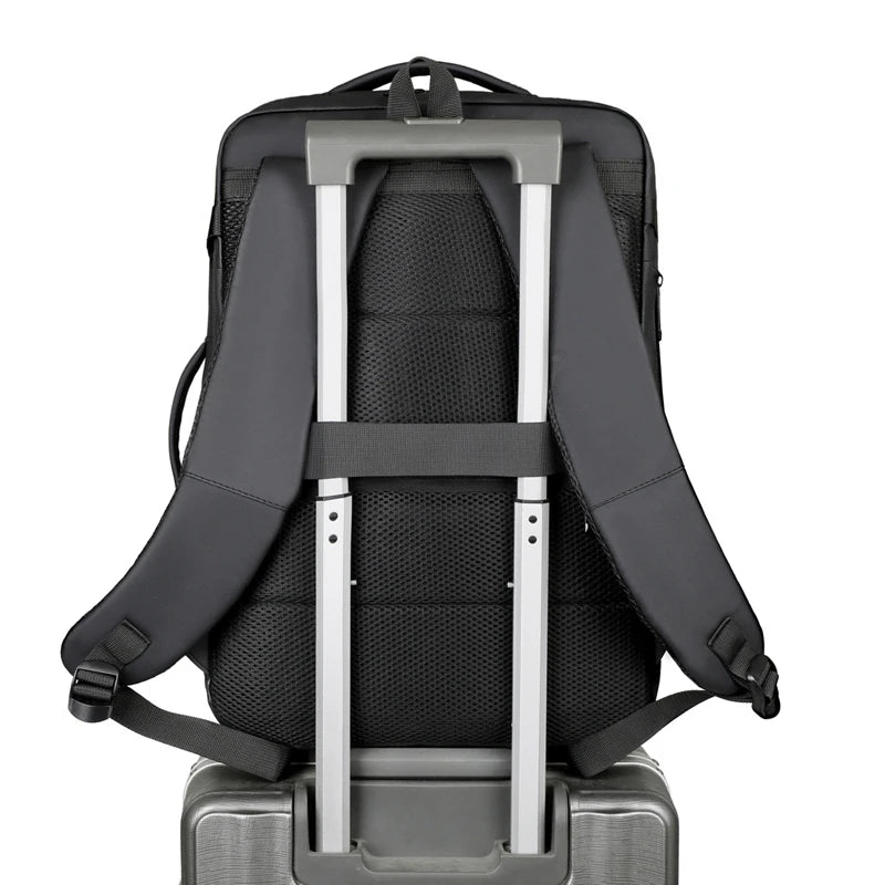 Travel Backpack Carry On Flight Approved 40L Business Expandable Water Resistant 16" Laptop Backpack USB Charging Port for Men