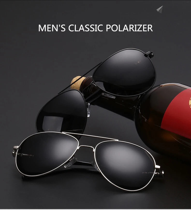 Sunglasses Men Polarized Fashion Classic Pilot Sun Glasses Fishing Driving Goggles Shades For Women Oculos
