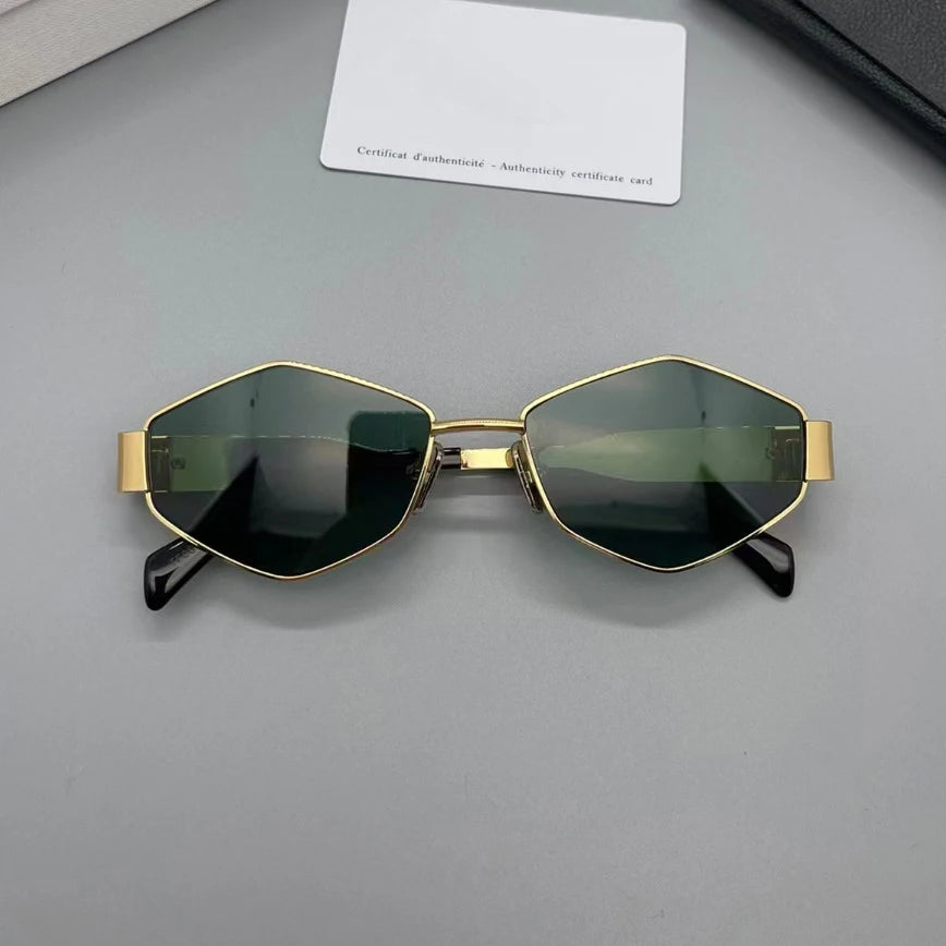 Vintage Special-Shaped Sunglasses Women Men Square Sun Glasses Female Retro Polygon Oculos De Sol for Male Eyeglass Eyewear