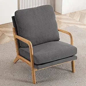 Mid Century Modern Accent Chairs for Living Room, 23” Wide Comfy Chair for Bedroom, Small Cozy Sherpa Reading Chairs for Adults,