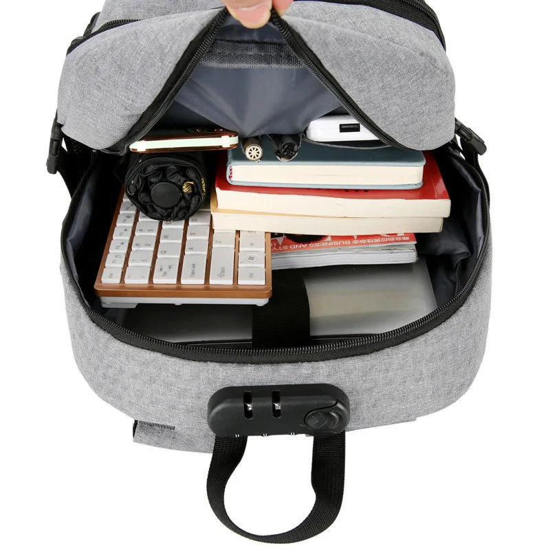 Backpack Men's Multifunctional Large Capacity Men's Business Bag USB Charging Backpack Computer Bag