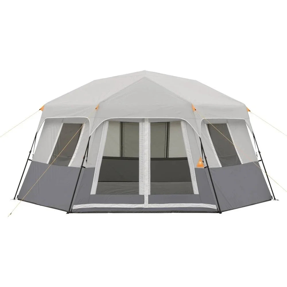 15' x 13' 8-Person Instant Hexagon Cabin Tent, 36.04 lbs
