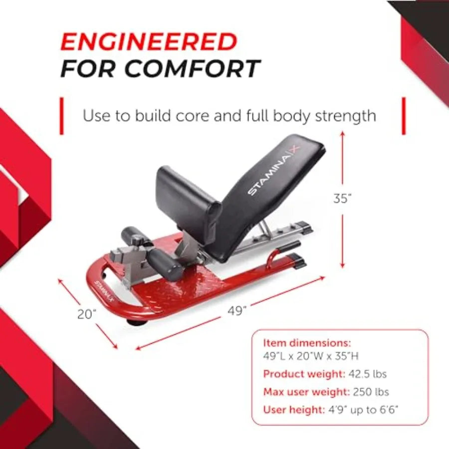 4in1 Adjustable Weight Capacity Fitness Bench with Foldable Design and Smart Workout App Integration Ideal for Home Gym Workout