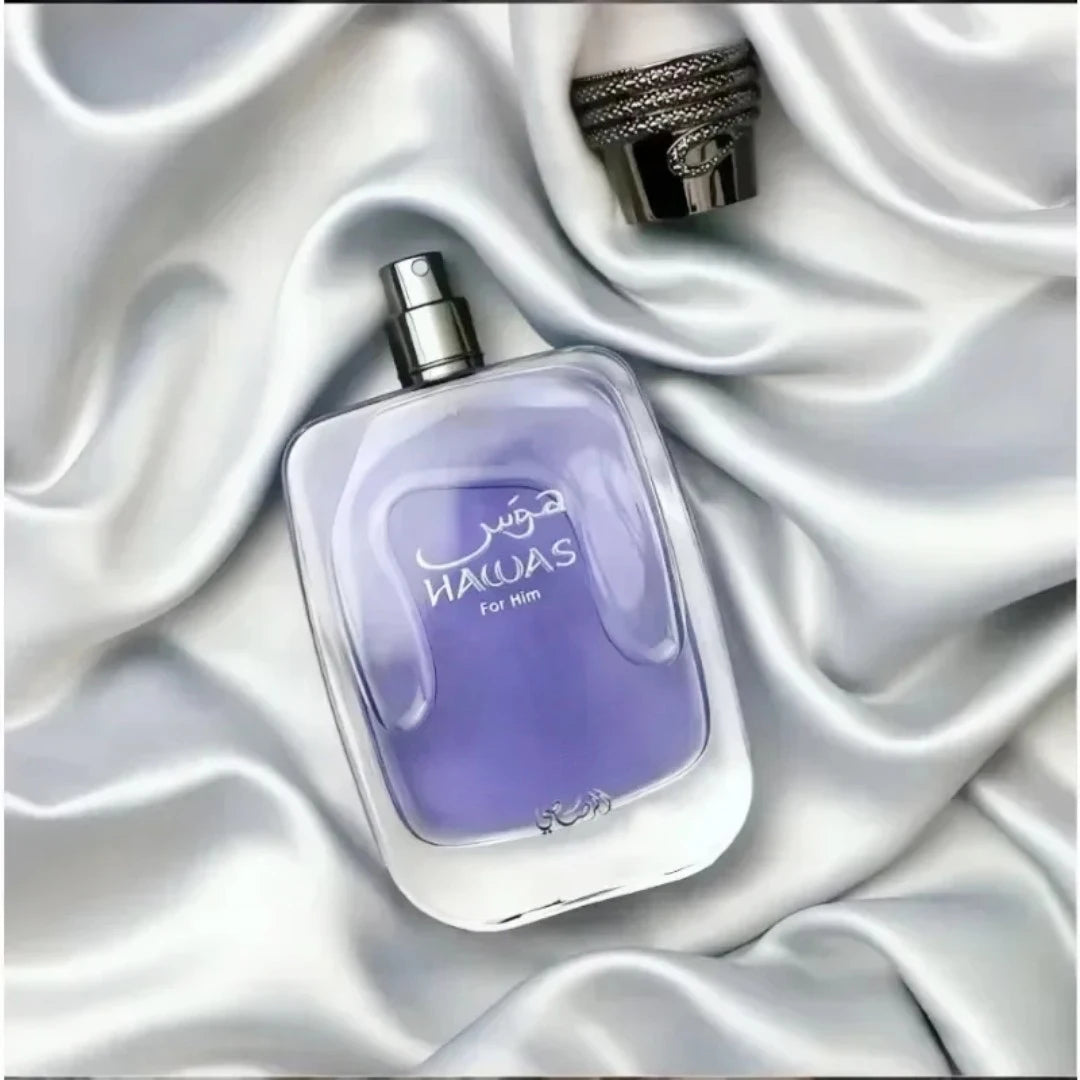 Hawas Men's Perfume 100ml Original Lasting Fragrance High Quality Arabian Men's Perfume Ideal Mens Perfumes for Daily Elegance