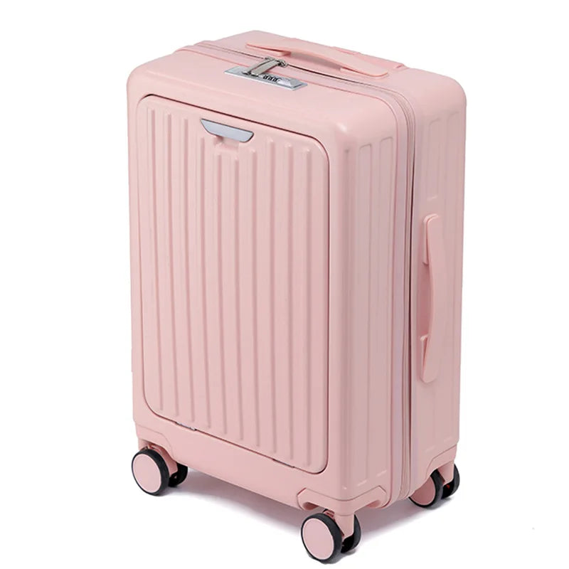 KLQDZMS 20"22"24"26 Inch Luggage New Universal Multifunctional Business Trolley Case Boarding Box with Wheels Rolling Suitcase