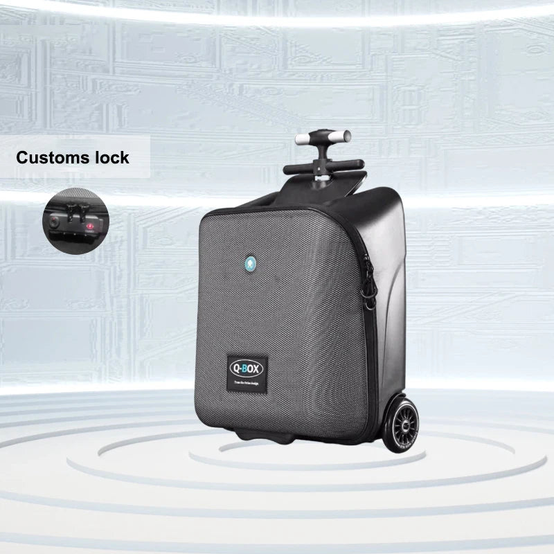 2025 Newest Children's Suitcase Can Ride and Sit Portable Rolling Luggage 20 Inches Portable and Durable