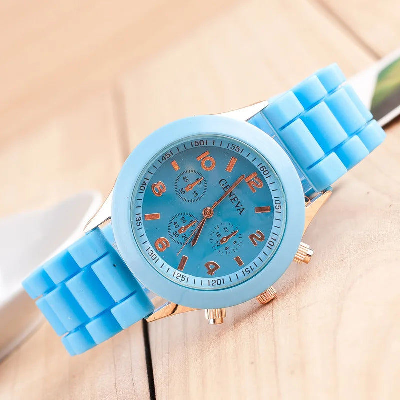 Reloj Mujer Fashion Women Watches White Silicone Jelly Quartz Watch Ladies Dress Wrist Watch Gifts for Girls Relogio Feminino