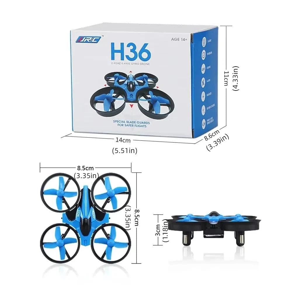 Anti-collision H36 Mini RC Drone Four-axis With Light Remote Control Quadcopter Flying Rechargeable