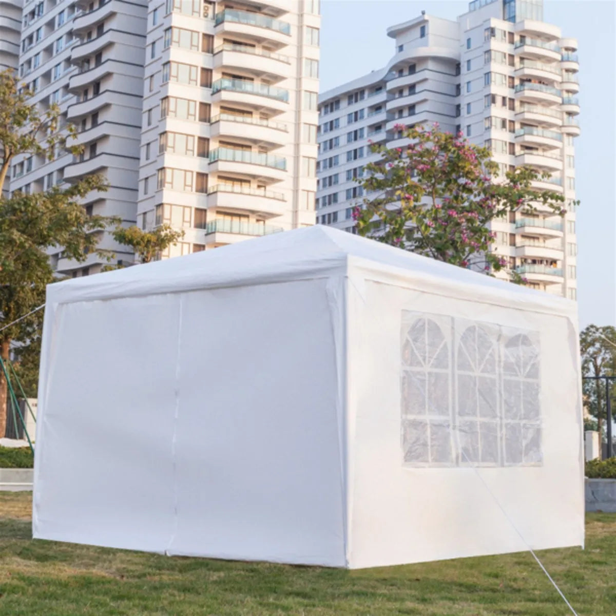3 x 3meter Four Sides Tent Sidewall Outdoor Tent Sidewall Camping Tent Curtain with Window For Camping Waterproof