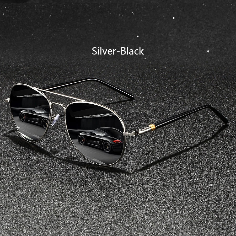 Fashion Vintage Metal Frame Sunglasses Men Women Fishing Driving Man Luxury Brand Designer Sun Glasses Anti-Glare Eyewear UV400