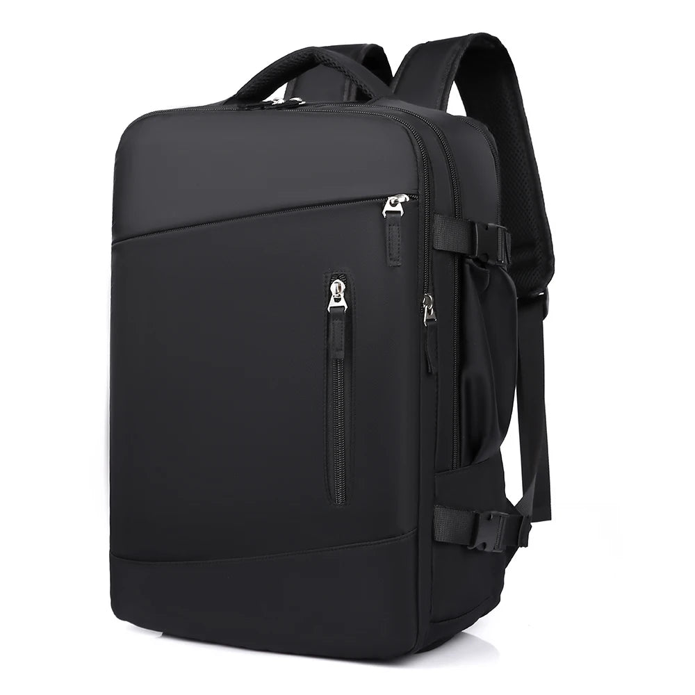 Laptop Travel Backpack,with Adjustable Straps, Shoe Compartment and USB Charging Port - Perfect for School and Work Travel